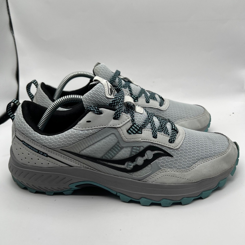 Saucony Excursion TR 16 Womens Trail Running Shoes Grey Teal S10740 Hiking 11